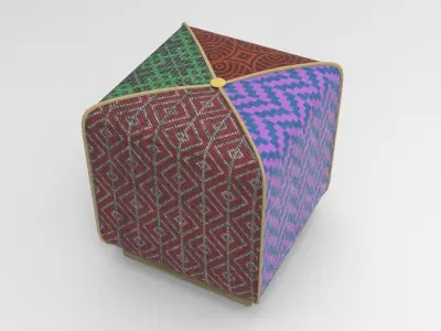 Kuyc Pouf Low-poly 3D model