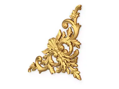 Decorative Classic Corner Element 04 3D print model