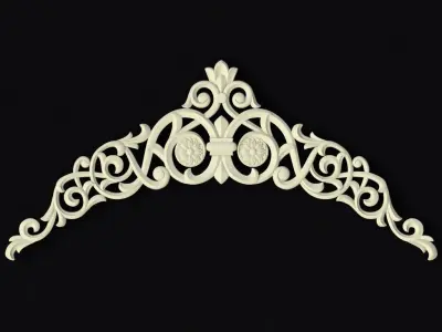 Central decor ornament for furniture 3D model 212