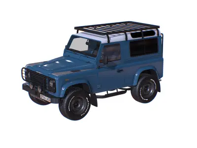 Land Rover Defender 90 Low-poly 3D model