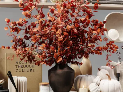 Decorative Set 220 Low-poly 3D model