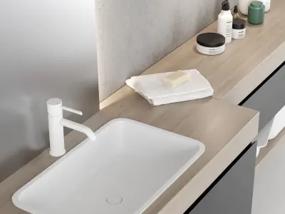 Scavolini QI Bathroom furniture set 2 3D model