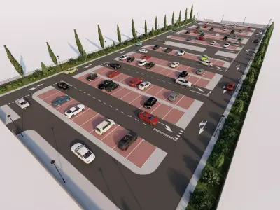 Parking-Parking Lot 3D model