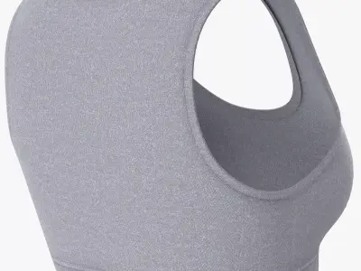 Sport Bra Low-poly 3D model