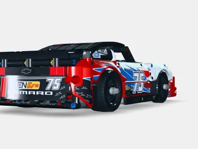 LEGO Technic NASCAR Next Gen Chevrolet Camaro ZL1 42153 Low-poly 3D model