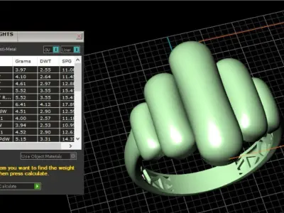 Modern Fusion Ring 3D print model