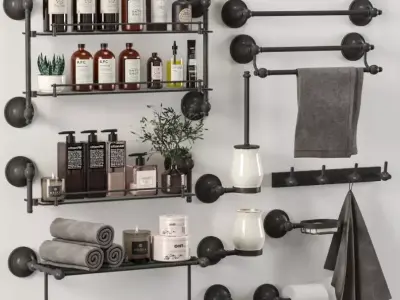 Bathroom Accessories 3D model