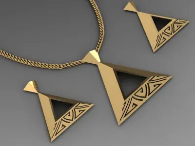 pyramid set bridge with measurements 3D print model