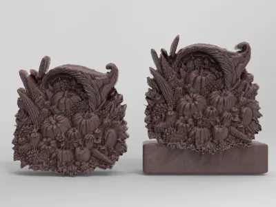 happy thanks giving decor  3D print model