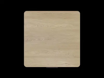 Natural Oak Nightstand With Storage And Drawers Low-poly 3D model