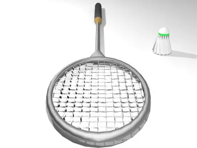 Sport Equipment - Badminton 3D model