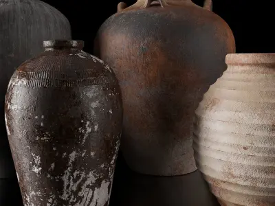 RH Collection of vases 3D model