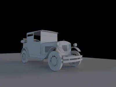 mercedes benz 1930 3D model 3D model
