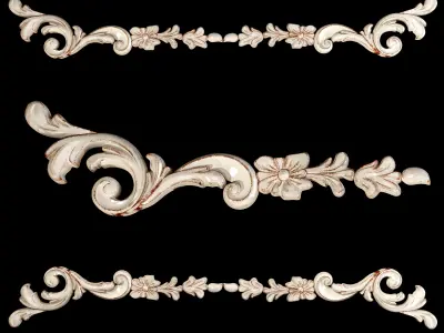 Classic carved 025 3D model