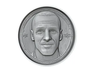 Leonardo Bonucci Footballer Medallion 3D print model