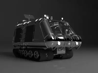 Transporter armored vehicle 3D model