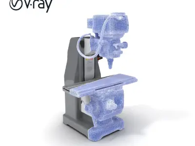 Industrial Milling Machine D Model Pack Low-poly 3D model
