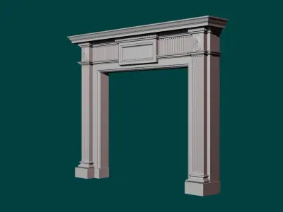 Georgian style fireplaces series No2 3D model