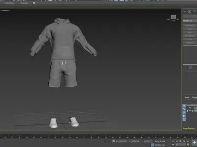 Male Sport Outfit 1 Low-poly 3D model