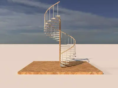 Types of Staircase 3D model