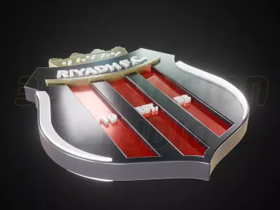 Al Riyadh logo - Cinematic - 3D print 3D model