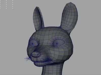 Fox model kangaroo 3D model