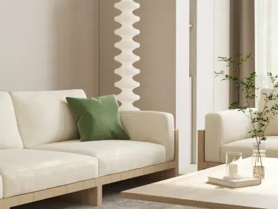 Modern residential indoor 3 d model 3D model