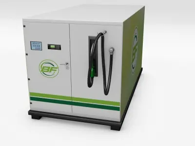 Portable Fuel Dispenser Low-poly 3D model