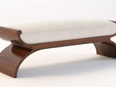 Bolier Modern Luxury Biedermeier Stool 92014 3D model