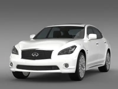 Infiniti M35hL Y51 2013 3D model