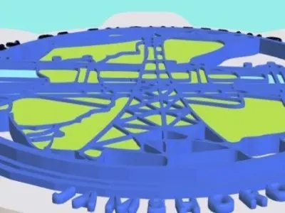 3D logo- Mehran University -Jamshoro-Hyderabad 3D model