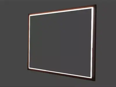 mirror rectangular led wall sconce Free 3D model