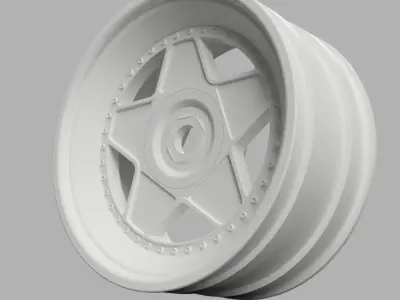 52mm Diameter 12MM HEX RC Wheels Autostrada Modena 3D print model