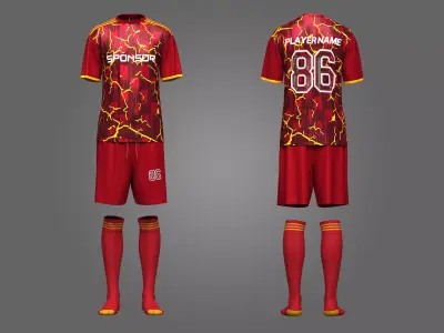 Soccer Dress 3d Model 3D model