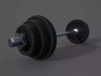 Dumbbell Low-poly 3D model