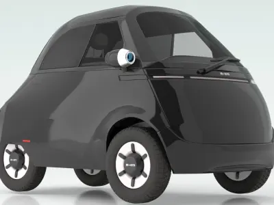 Microlino electric scooter car Balck 3D model