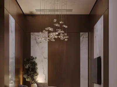 Modern Luxury Villa Bedroom Interior 3D Model MAX 3D model