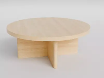 Coffee Table 04 Low-poly 3D model