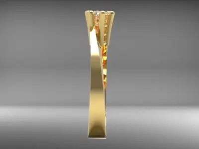 Classic Solitaire Ring  3D print model