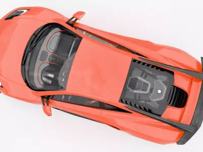 Mclaren MP4-12C Ultimate Low-poly 3D model
