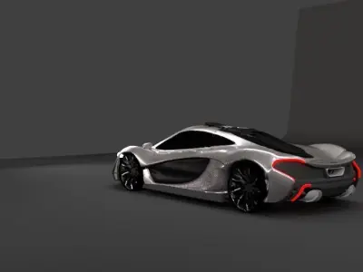 McLaren futuristic sports car 3D model