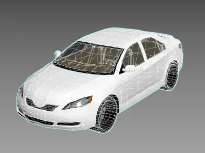 R3DP ASIAN CARS LOW-POLY PBR - Toyota Camary Low-poly 3D model