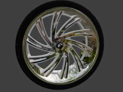C2C-1 Forgiato  Custom Forged Wheel Free low-poly 3D model
