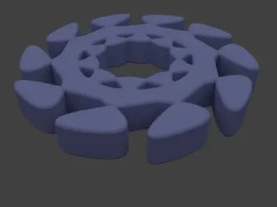 Decorative form Free 3D model