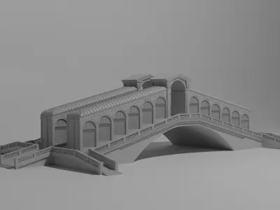 Rialto Bridge Venice  3D model