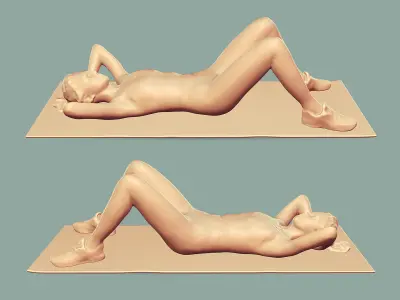 Stylized Fitness Character 3D model