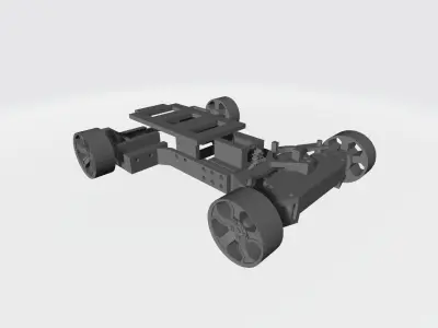 rc car base chassis 3D print model