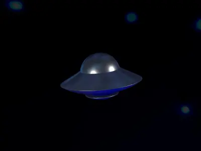 UFO Model  HighPoly  Free 3D model