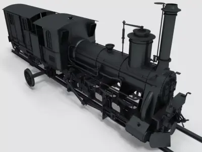 locomotive steam 3D model by ahmet-ethemgs