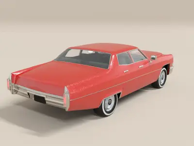  Classic Sedan XI  Low-poly 3D model